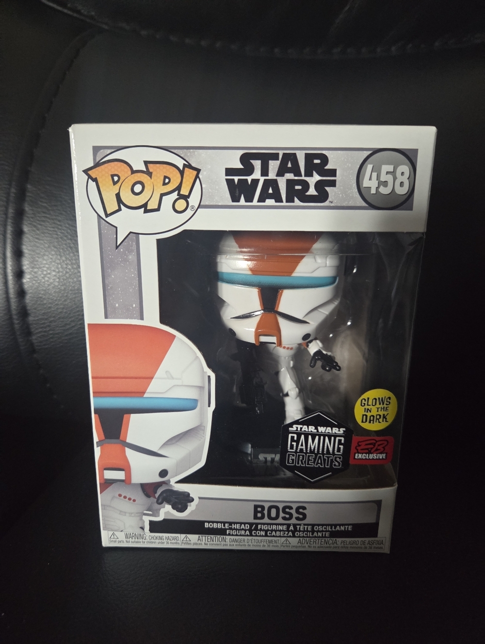 Funko Pop Gaming Greats Star Wars Boss Trooper Glow in thw Dark EB Exclusive
